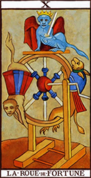 Significado da carta 10 - roda da fortuna no tarot de marselha O Espiritualista