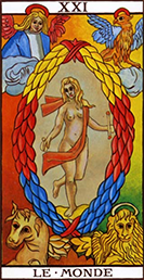 Significado da carta 21 - o mundo no tarot de marselha O Espiritualista